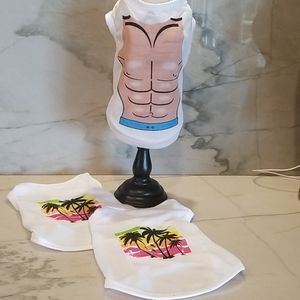 3 light weight dog tshirts one price size XS-S